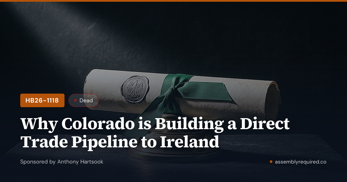 HB26-1118: Why Colorado is Building a Direct Trade Pipeline to Ireland ...